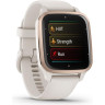 Часы GARMIN VENU SQ 2 – MUSIC EDITION PEACH GOLD ALUMINUM BEZEL WITH IVORY CASE AND SILICONE BAND 010-02700-11