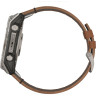 Смарт-часы GARMIN FENIX 8 AMOLED 51 мм SAPPHIRE TITANIUM WITH CHESTNUT LEATHER BAND 010-02905-40